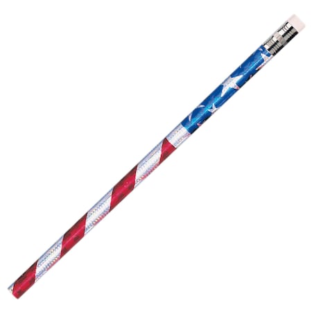 Moon Products Stars and Stripes Glitz Pencil, PK144 7662